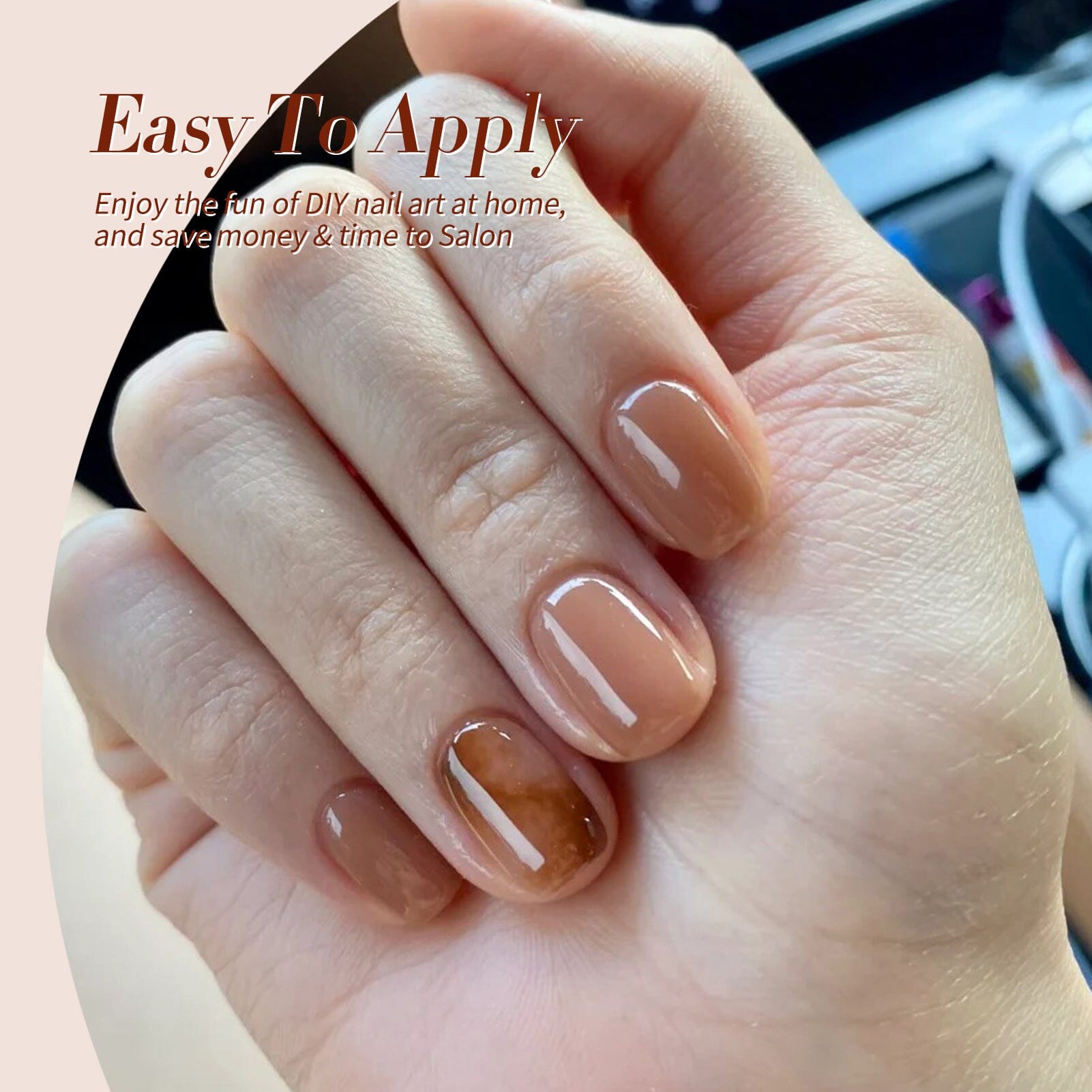 6 Colors Jelly Gel Polish Set Cozy Hearth Milky 7ml Gel Nail Polish BORN PRETTY 