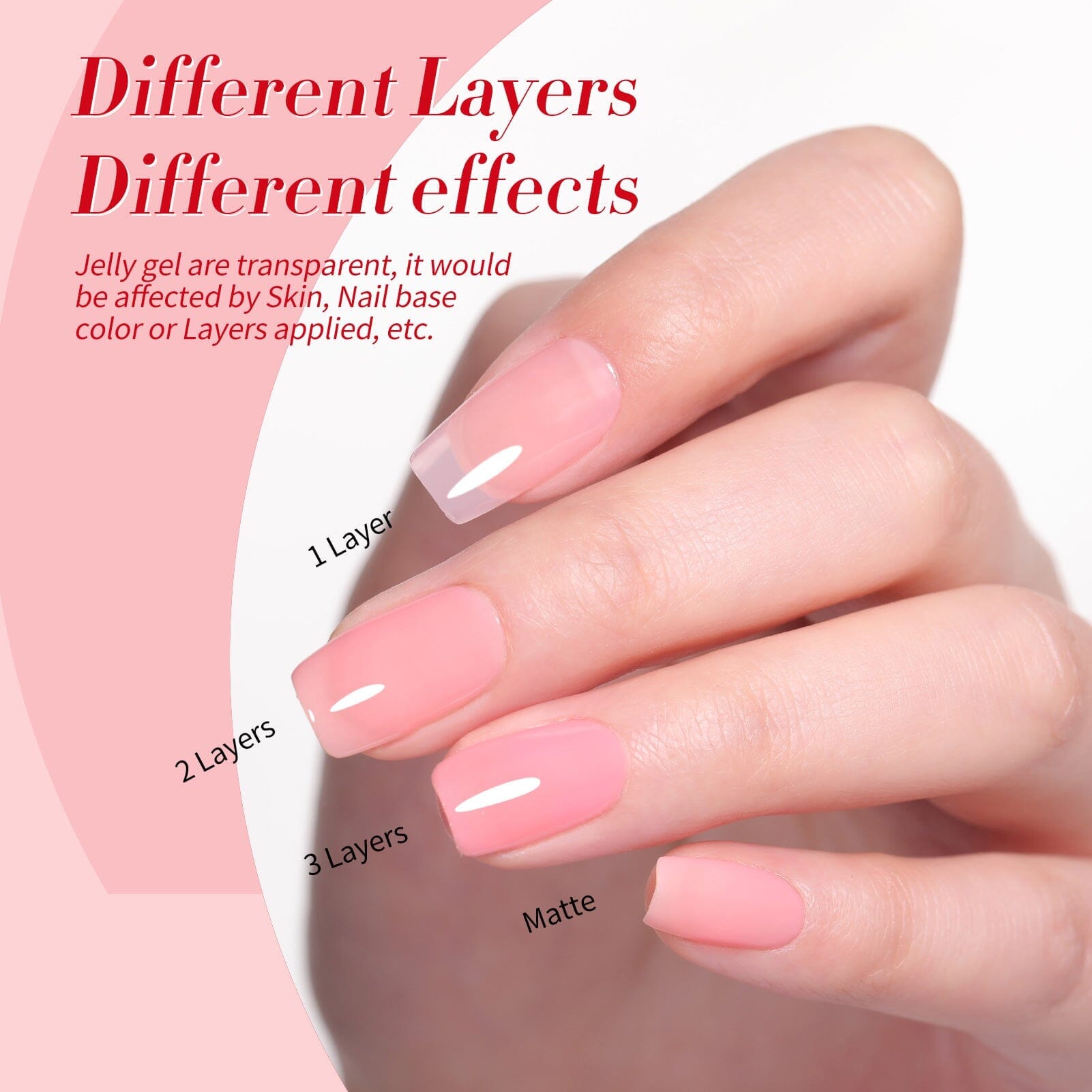 4 Colors Rosy Aura Milky Jelly Gel 7ml Gel Nail Polish BORN PRETTY 