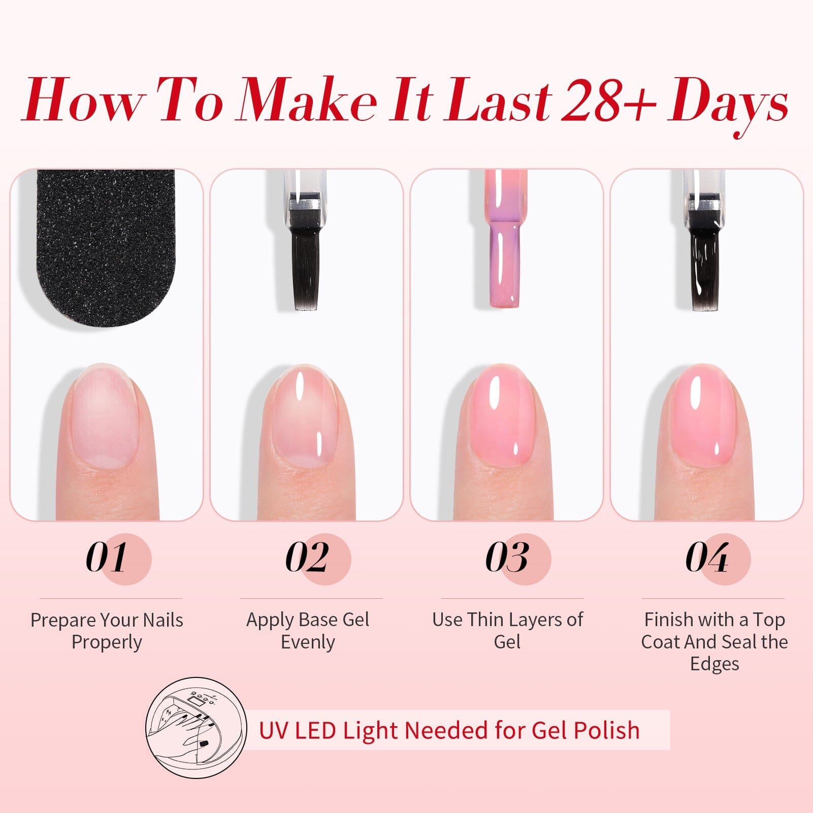 4 Colors Rosy Aura Milky Jelly Gel 7ml Gel Nail Polish BORN PRETTY 