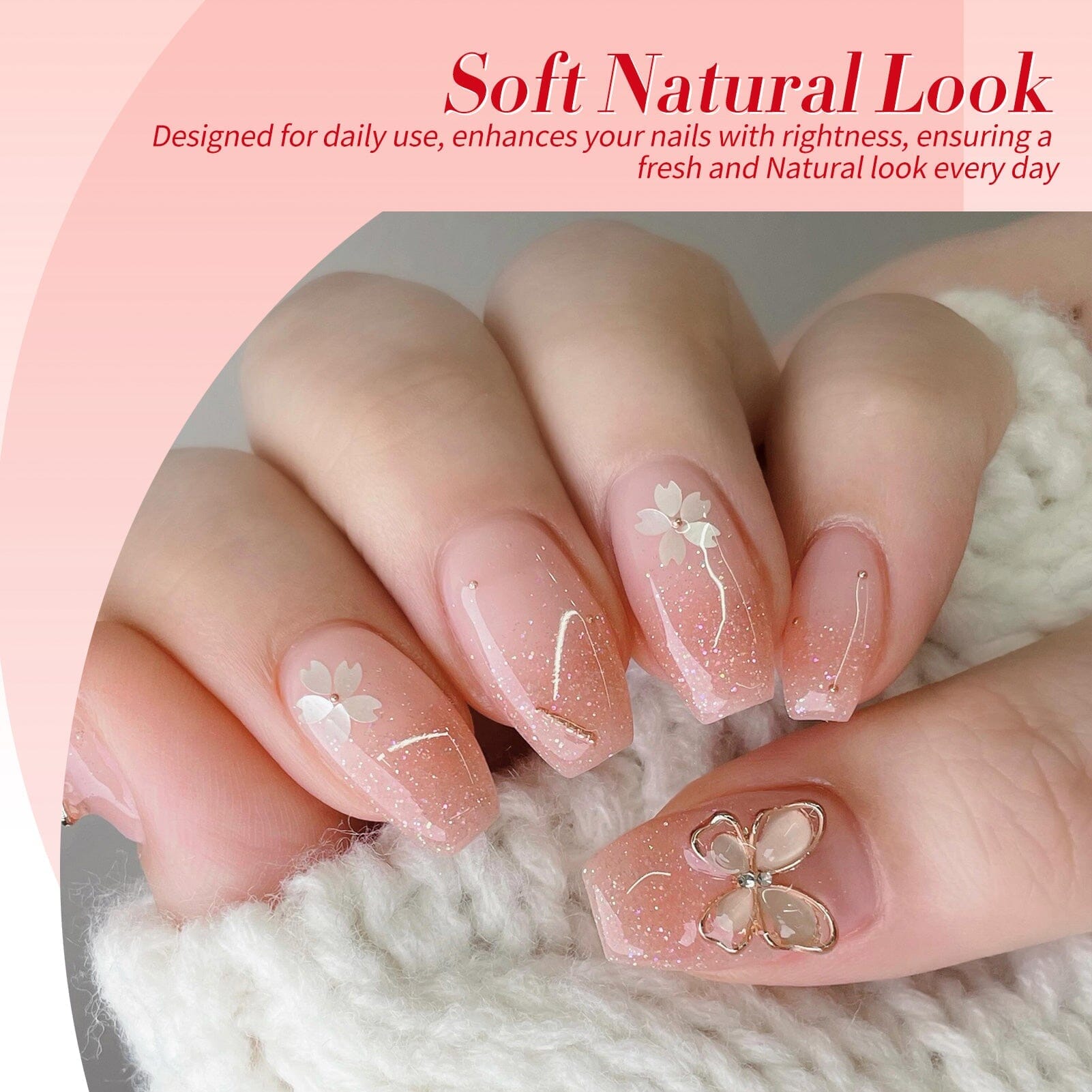 4 Colors Floral Hush Milky Jelly Gel 7ml Gel Nail Polish BORN PRETTY 