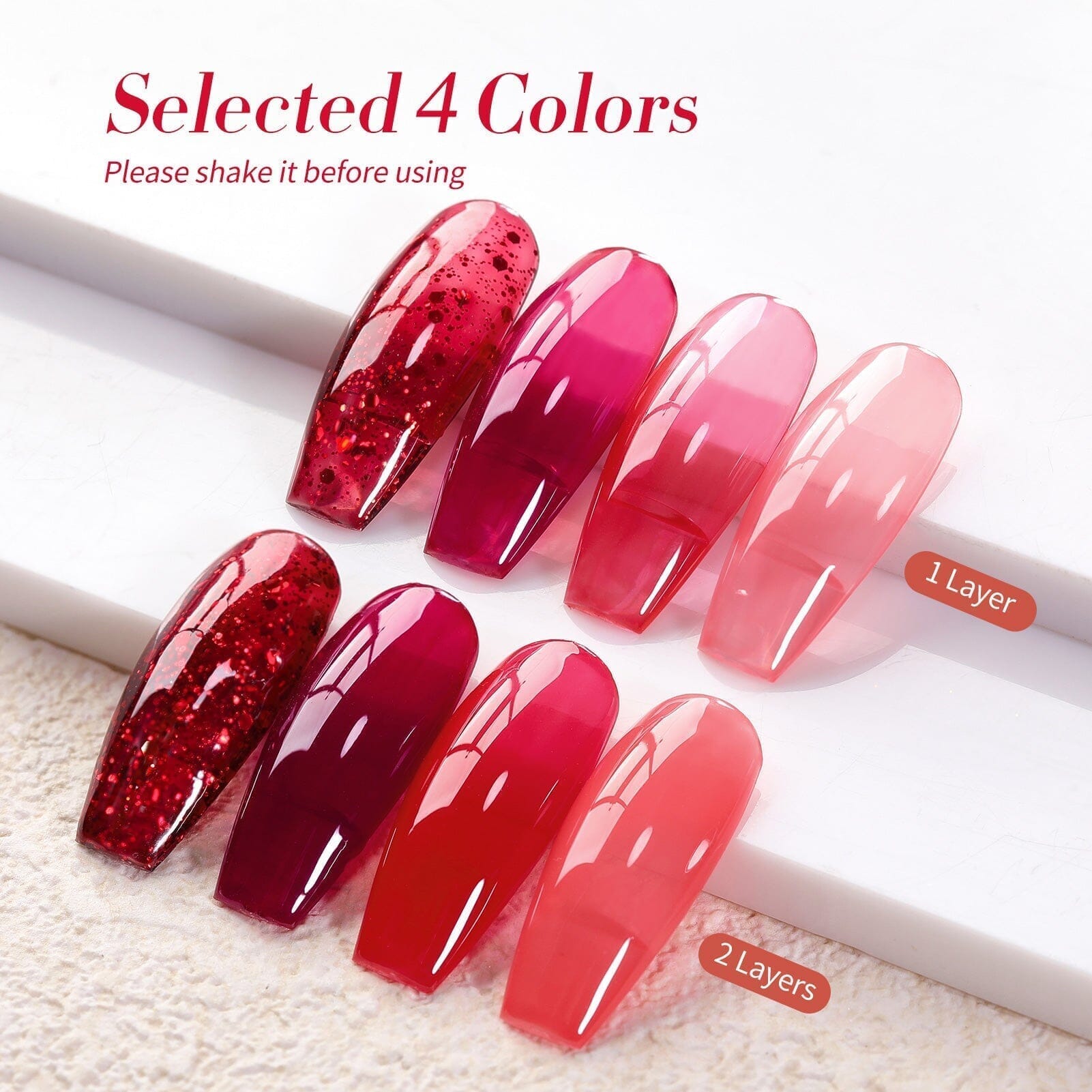 Milky Jelly Gel Polish Ruby Regalia #03 7ml Gel Nail Polish BORN PRETTY 