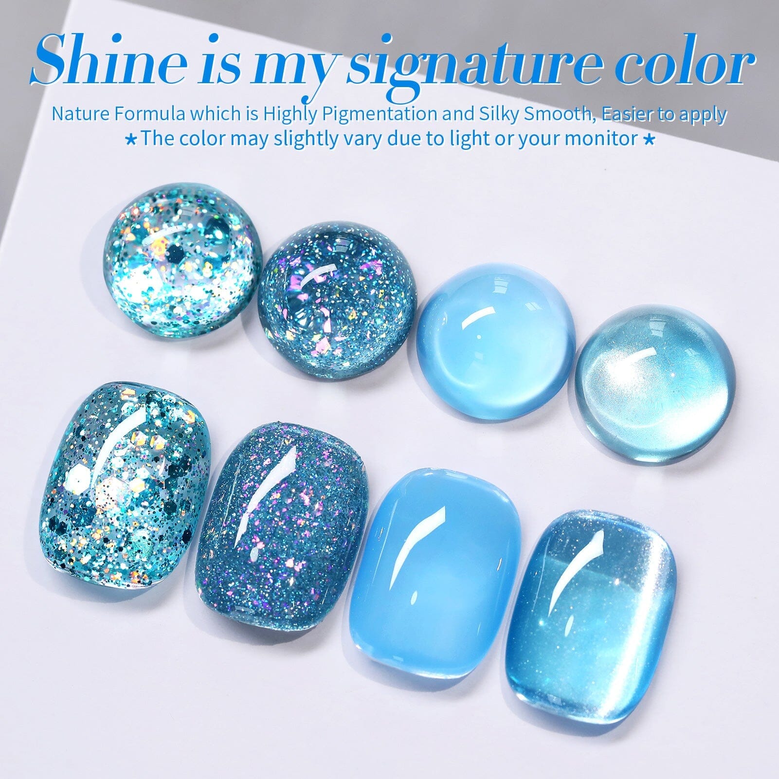 4 Colors Blue Starlight Jelly Gel 5ml Gel Nail Polish BORN PRETTY 