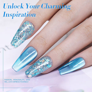 4 Colors Blue Starlight Jelly Gel 5ml Gel Nail Polish BORN PRETTY 