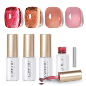 4 Colors Amber Mocha Jelly Gel 5ml Gel Nail Polish BORN PRETTY 