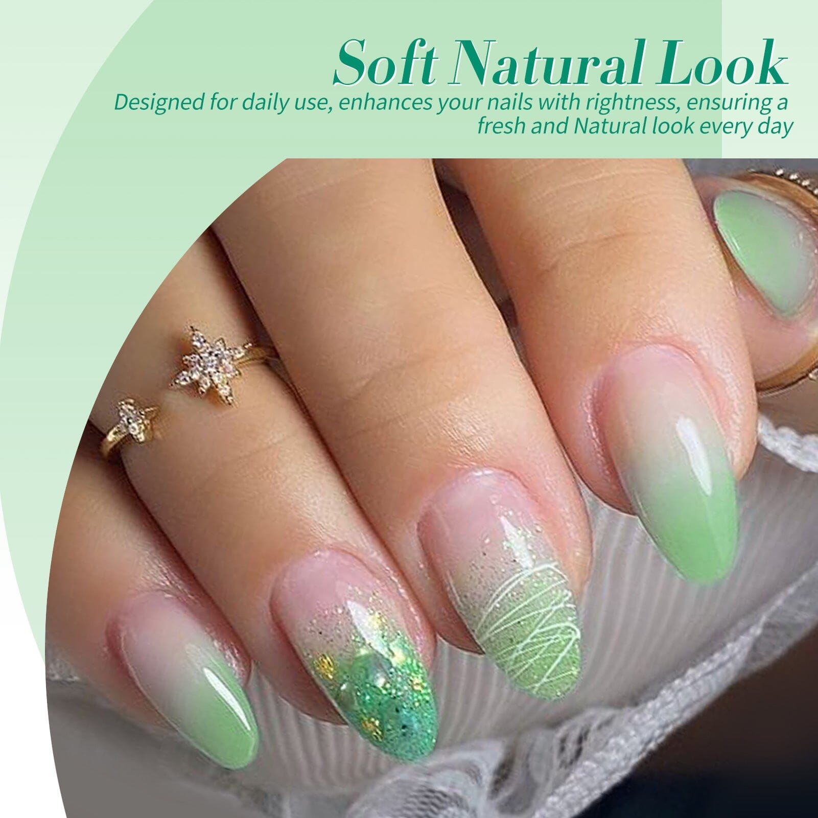 6 Colors Jelly Magnetic Gel Polish Set Fireflies Forest 7ml Gel Nail Polish BORN PRETTY 