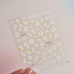 Flowers 3D Nail Sticker HG-5D195 Nail Art No Brand 
