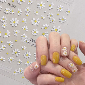 Flowers 3D Nail Sticker HG-5D195 Nail Art No Brand 