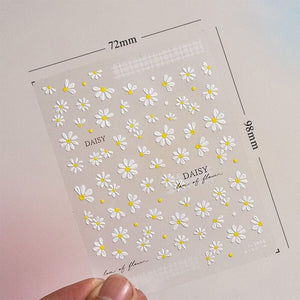 Flowers 3D Nail Sticker HG-5D196 Nail Art No Brand 