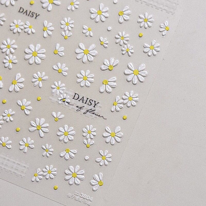 Flowers 3D Nail Sticker HG-5D196 Nail Art No Brand 