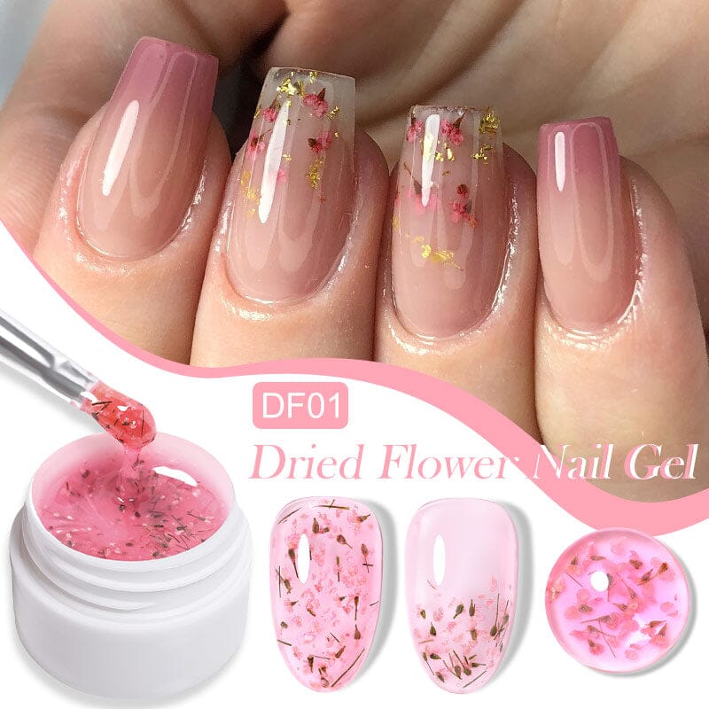 Dried Flower Nail Gel 8ml Gel Nail Polish LILYCUTE DF01 
