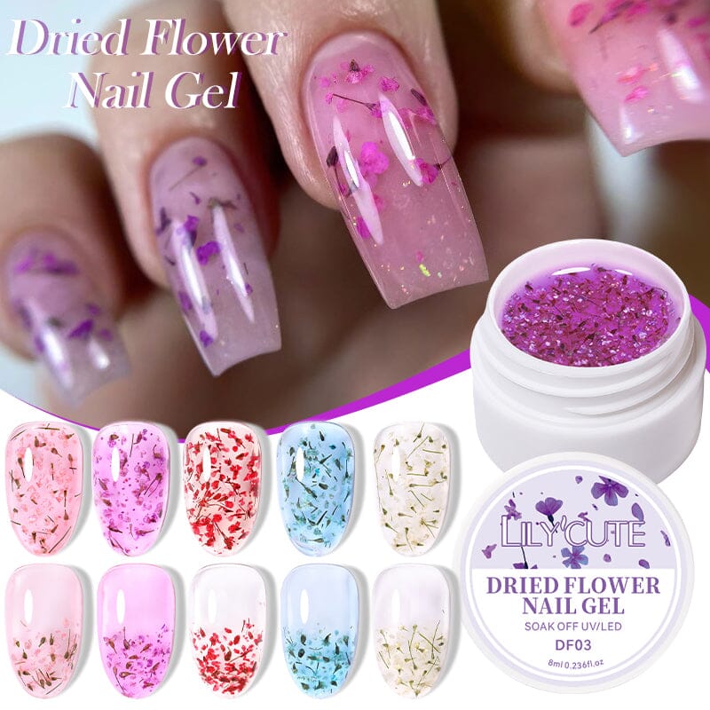 Dried Flower Nail Gel 8ml Gel Nail Polish LILYCUTE 