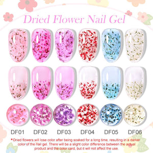 Dried Flower Nail Gel 8ml Gel Nail Polish LILYCUTE 