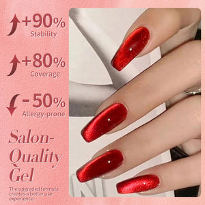 Red Cat Magnetic Gel MY217 Kiss of Ruby 15ml HEMA/TPO FREE Gel Nail Polish BORN PRETTY 