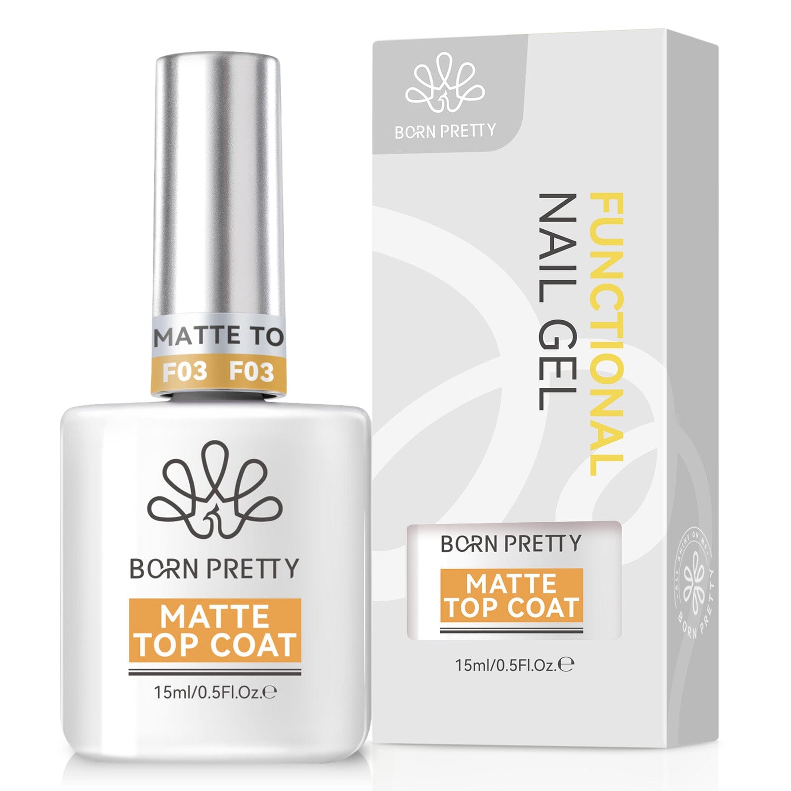 Matte Top Coat 15ml Gel Nail Polish BORN PRETTY 