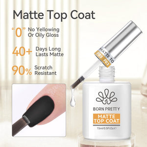 Matte Top Coat 15ml Gel Nail Polish BORN PRETTY 