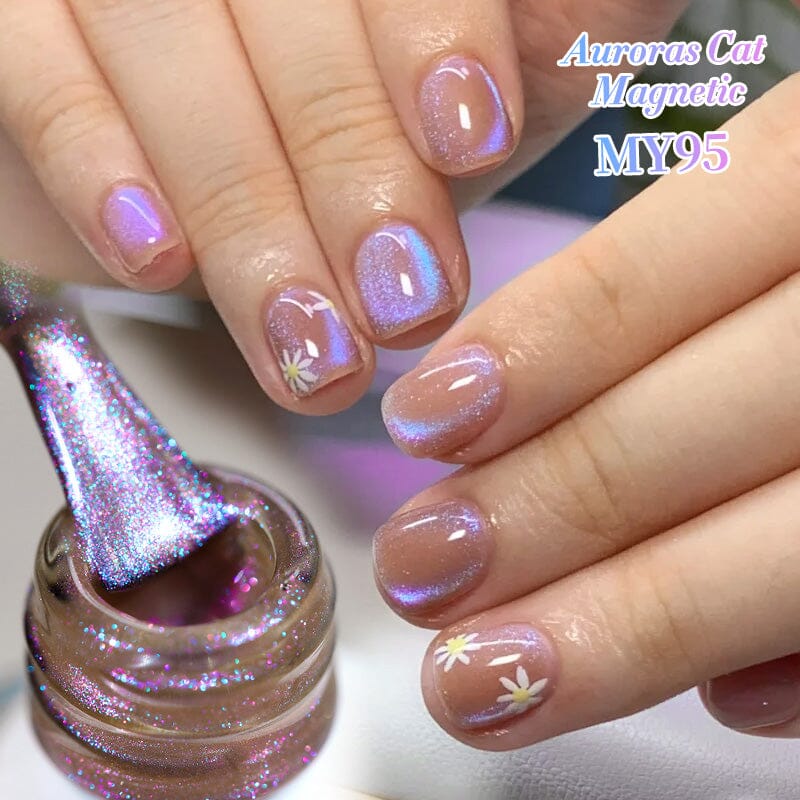 Auroras Cat Magnetic Gel Polish MY95 Angel Tears 10ml Gel Nail Polish BORN PRETTY 