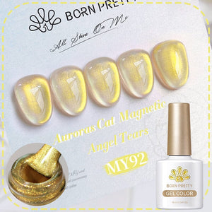 Auroras Cat Magnetic Gel Polish MY92 Angel Tears 10ml Gel Nail Polish BORN PRETTY 