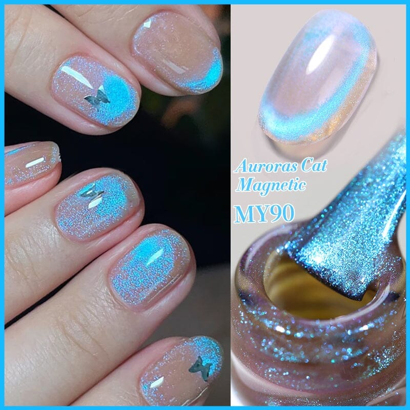 Auroras Cat Magnetic Gel Polish MY90 Angel Tears 10ml Gel Nail Polish BORN PRETTY 