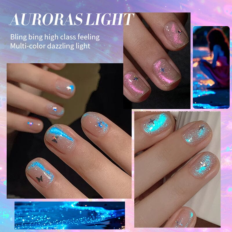 Auroras Cat Magnetic Gel Polish Angel Tears 10ml Gel Nail Polish BORN PRETTY 