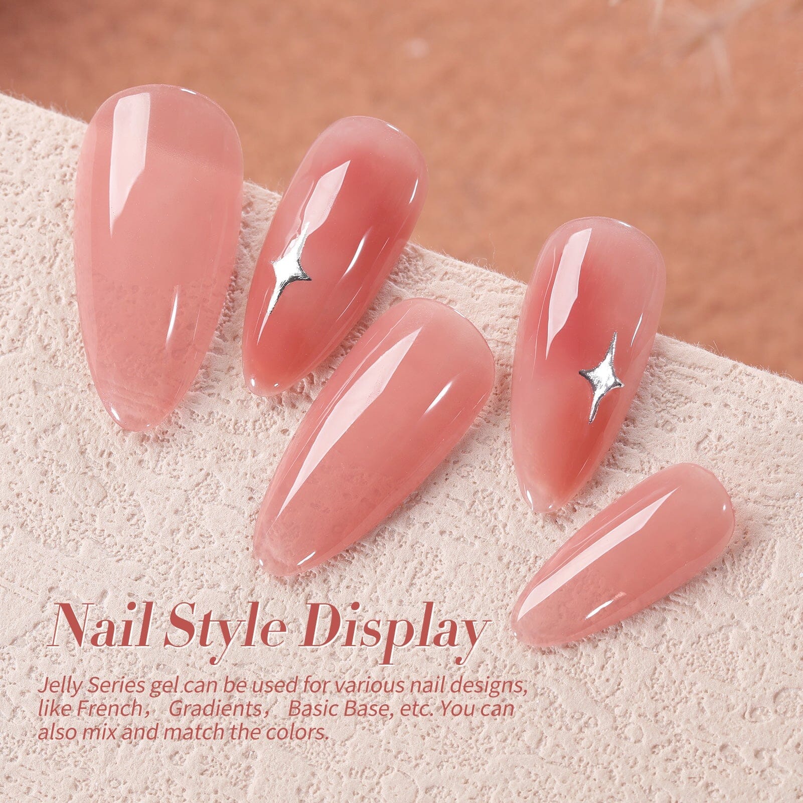 6 Colors Wild Roses Jelly Gel Polish Set 7ml Gel Nail Polish BORN PRETTY 