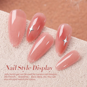 6 Colors Wild Roses Jelly Gel Polish Set 7ml Gel Nail Polish BORN PRETTY 