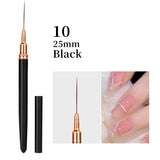 Pink Black Nail Art Liner Brush Tools & Accessories No Brand 10 