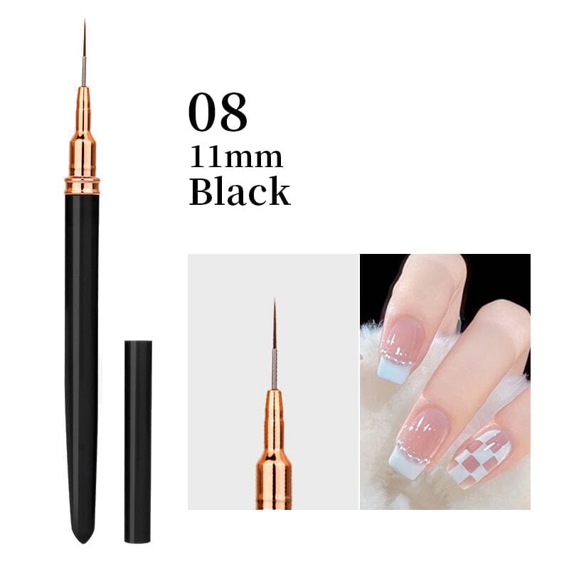 Pink Black Nail Art Liner Brush Tools & Accessories No Brand 08 