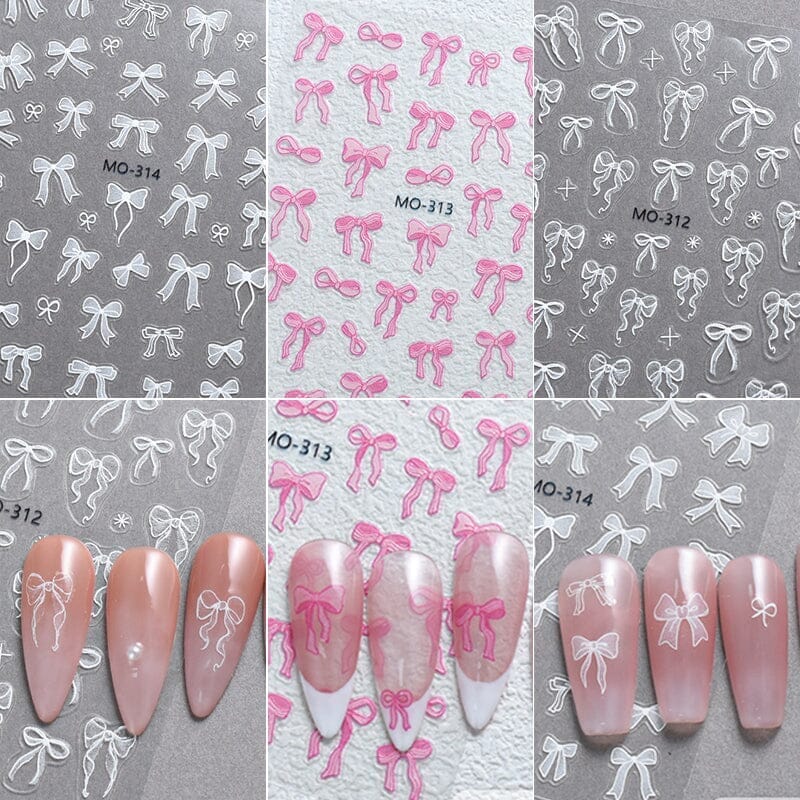 Bowknot 3D Nail Sticker MO-313 Nail Art No Brand 