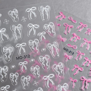 Bowknot 3D Nail Sticker MO-313 Nail Art No Brand 