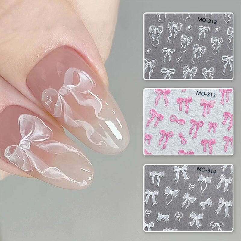 Bowknot 3D Nail Sticker MO-312 Nail Art No Brand 