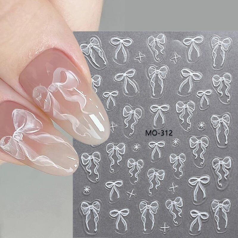 Bowknot 3D Nail Sticker MO-312 Nail Art No Brand 