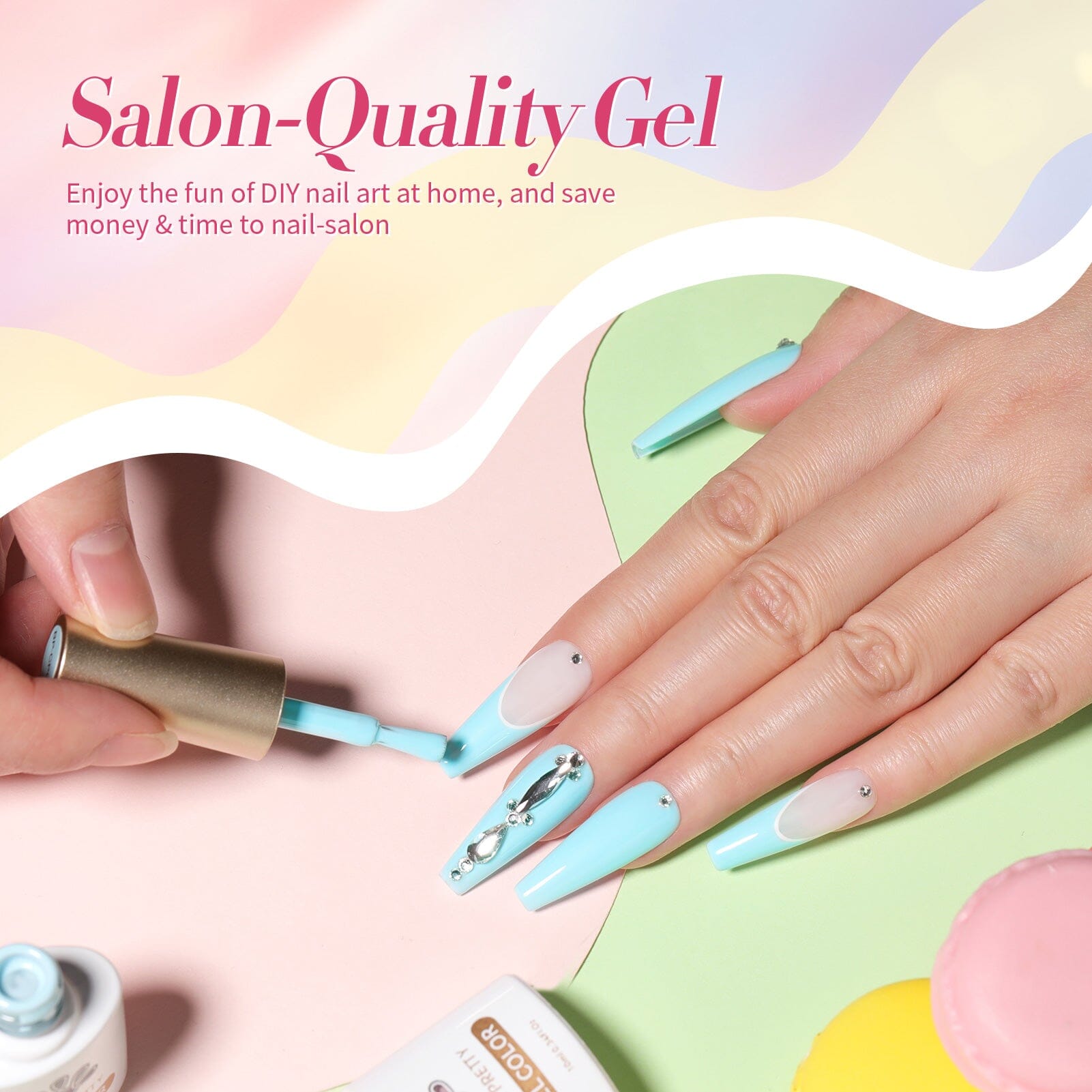 6 Colors Gel Polish Set Candy Paradise 7ml Gel Nail Polish BORN PRETTY 