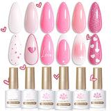 6 Colors Gel Polish S17 Pink Baby 7ml Gel Nail Polish BORN PRETTY 