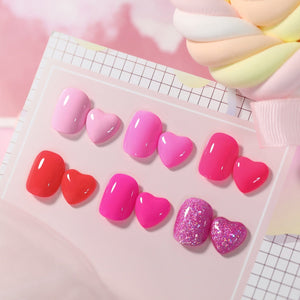 6 Colors Gel Polish S38 Hot Pink 7ml Gel Nail Polish BORN PRETTY 