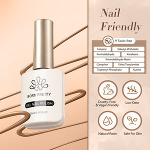 Hema-Free Brown Color Gel Polish #44 15ml Gel Nail Polish BORN PRETTY 