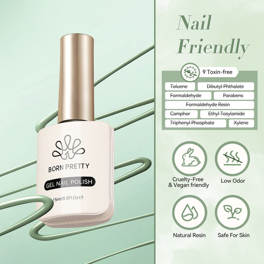 Oliver Green Hema-Free Color Gel Polish #30 15ml Gel Nail Polish BORN PRETTY 