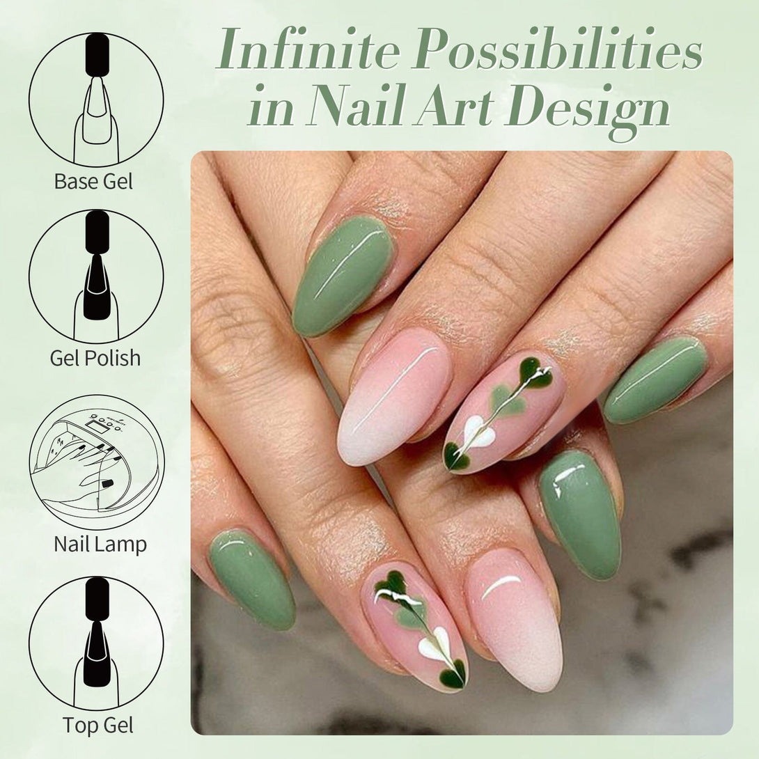 Oliver Green Hema-Free Color Gel Polish #30 15ml Gel Nail Polish BORN PRETTY 