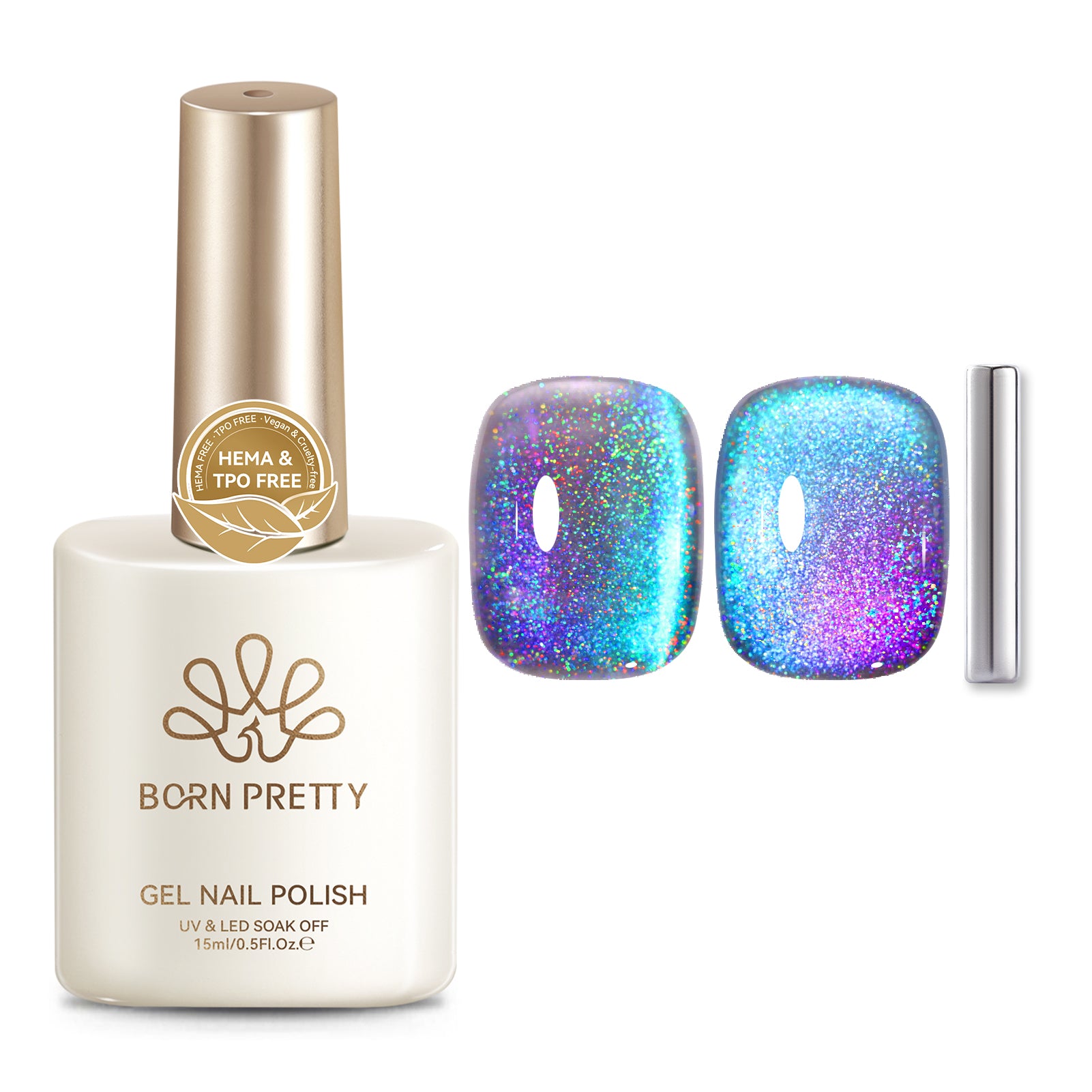 Glass Cat Magnetic Gel MY122 Midnight 15ml HEMA/TPO FREE