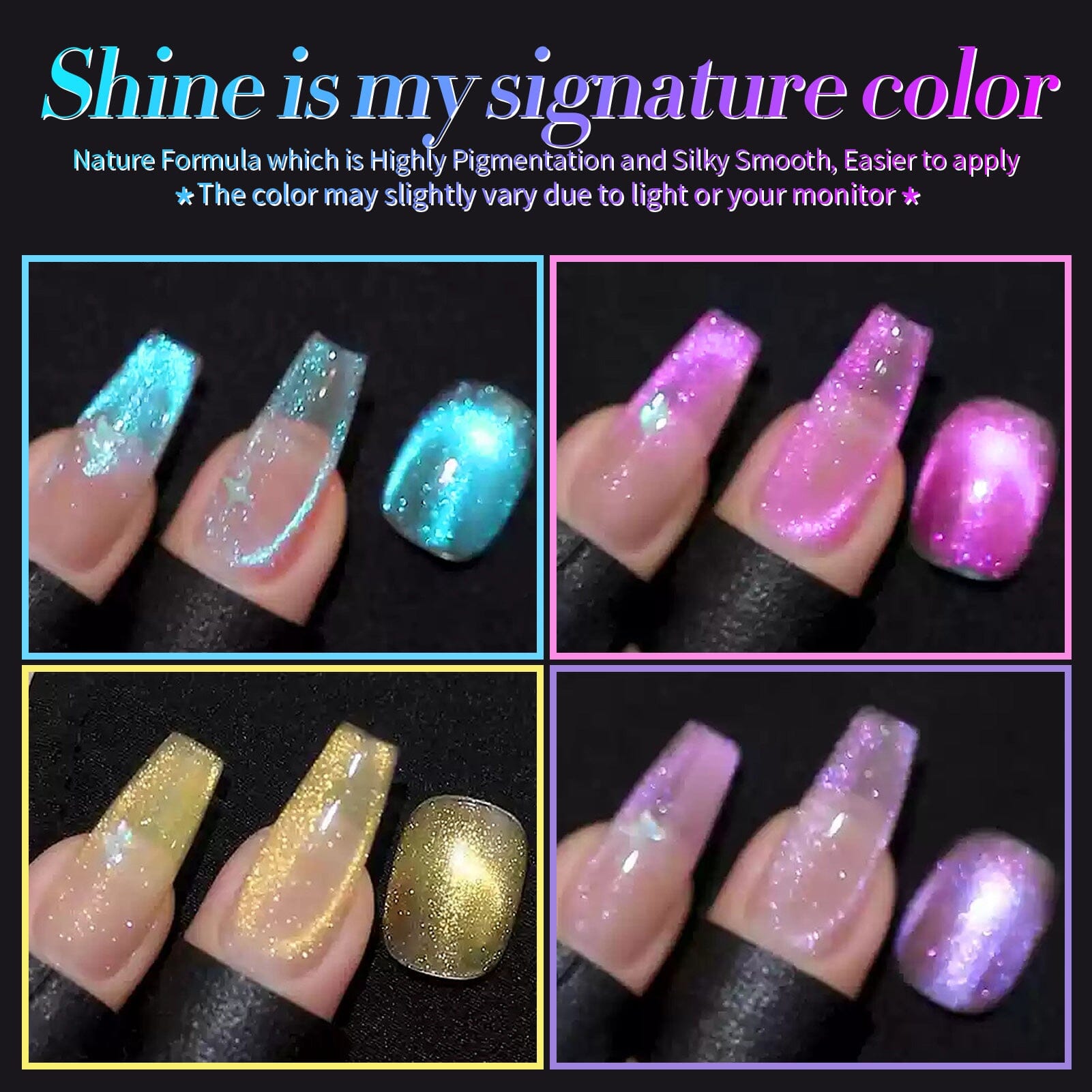 4 Colors Auroras Cat Magnetic Gel Polish Set 5ml Gel Nail Polish BORN PRETTY 