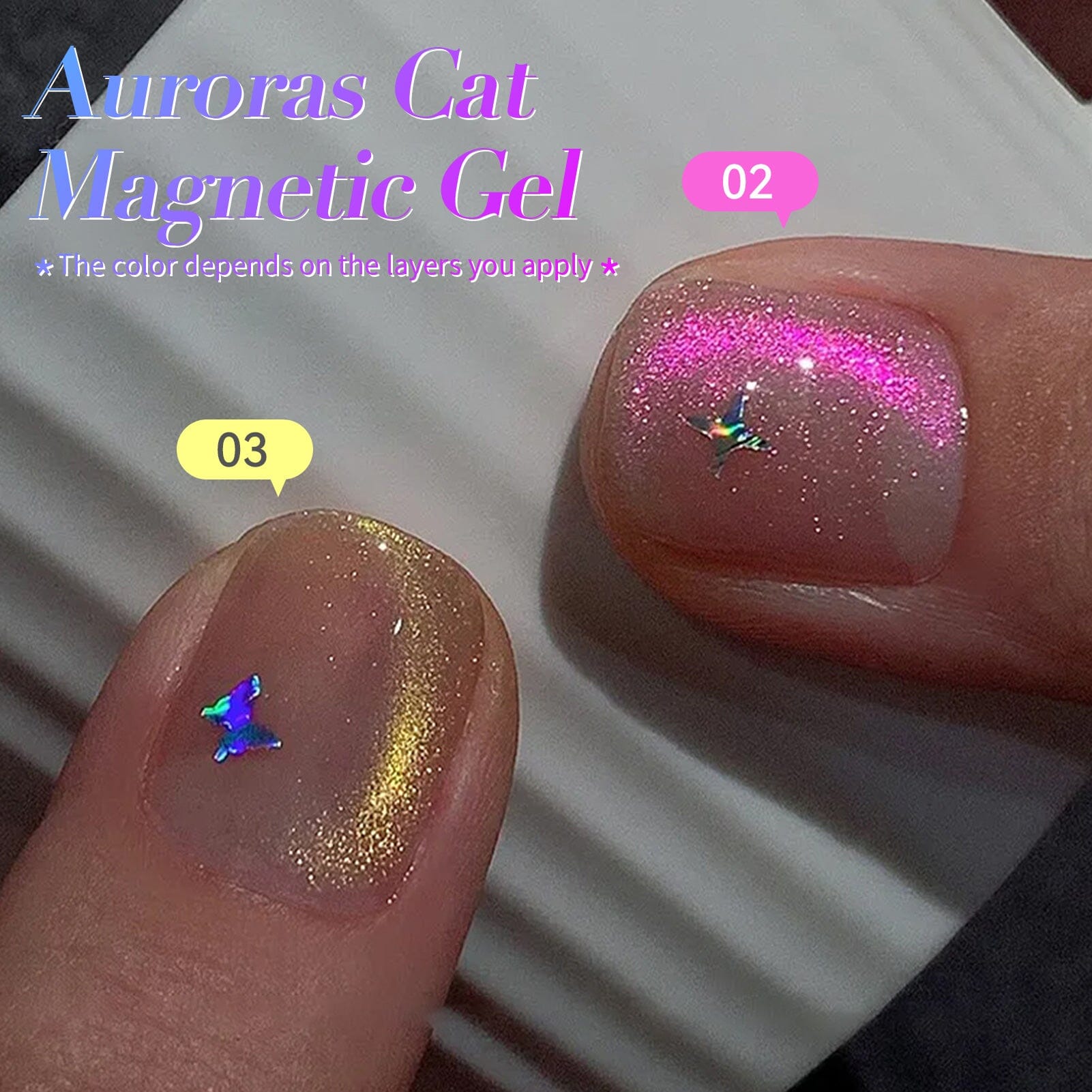 4 Colors Auroras Cat Magnetic Gel Polish Set 5ml Gel Nail Polish BORN PRETTY 