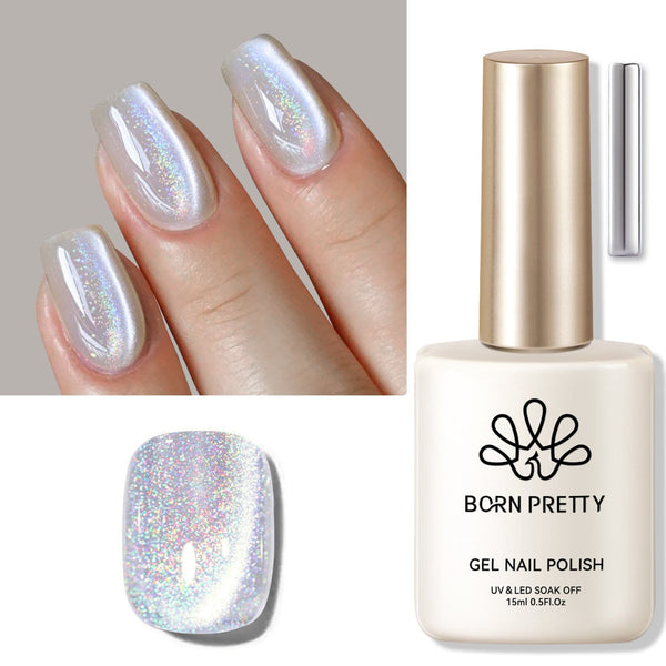 Iridescent Ceramic Cat Magnetic Gel Polish 15ml Gel Nail Polish BORN PRETTY 