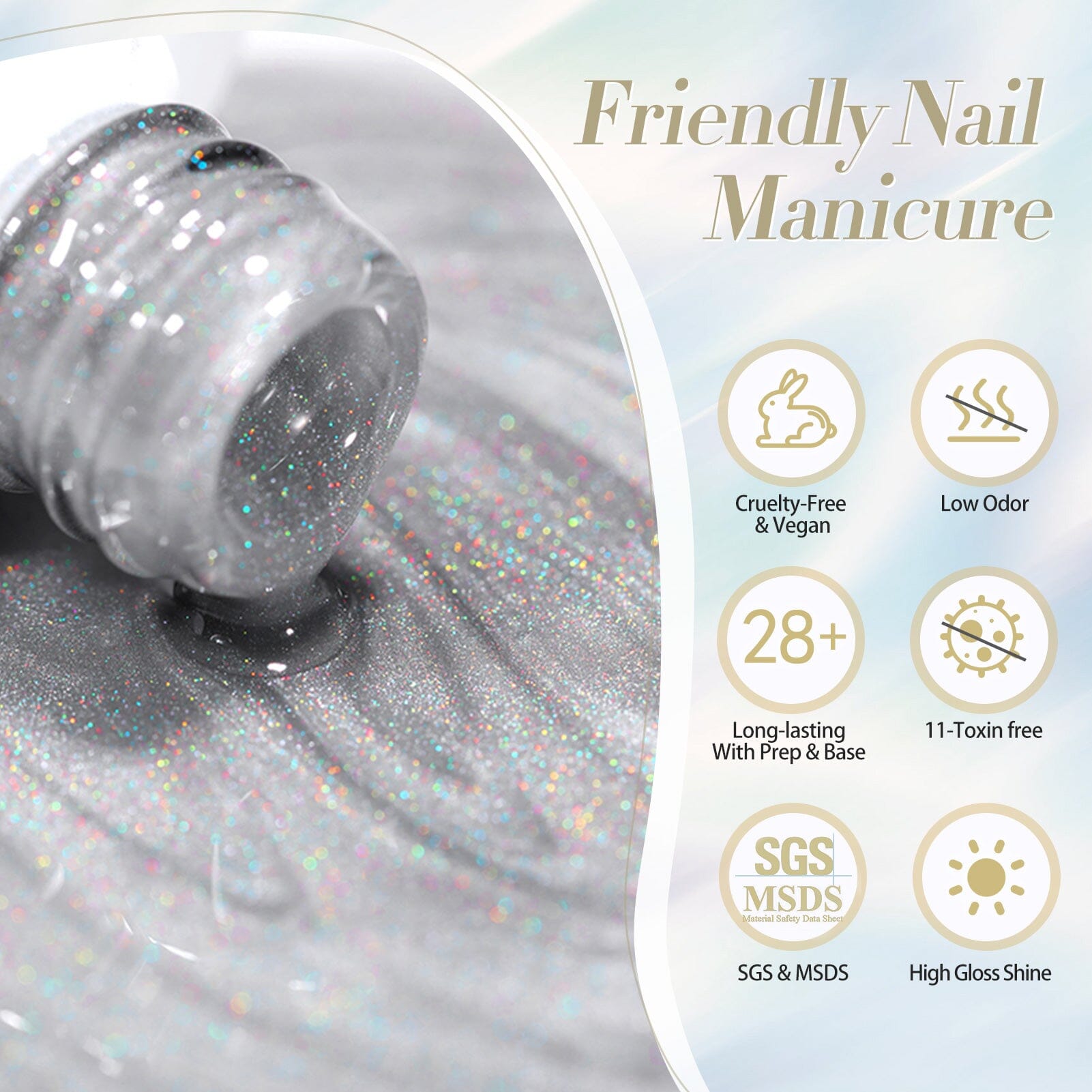 Cat Magnetic Gel MY85 Morning Light 15ml Gel Nail Polish BORN PRETTY 