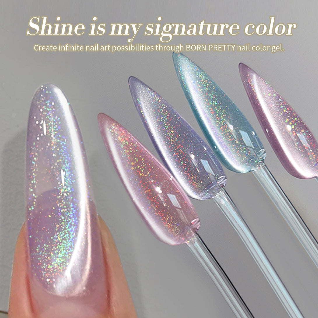 Iridescent Ceramic Cat Magnetic Gel Polish 15ml Gel Nail Polish BORN PRETTY 