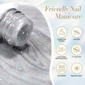 Iridescent Ceramic Cat Magnetic Gel Polish 15ml Gel Nail Polish BORN PRETTY 