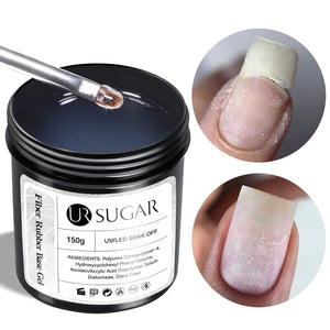 Fiber Rubber Base Gel 150g Base & Top Coat UR SUGAR 