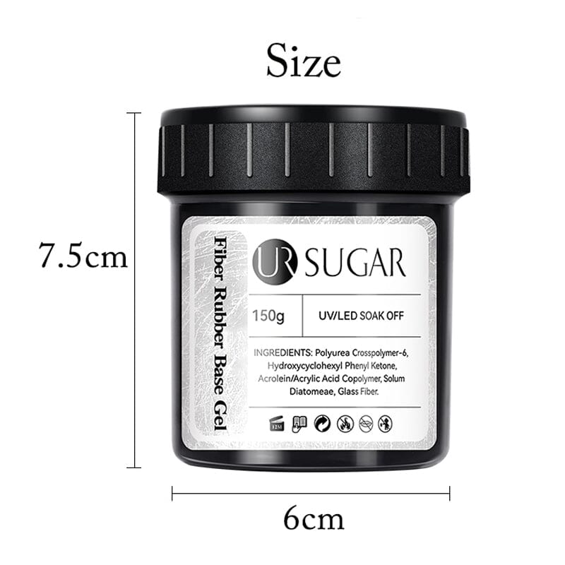 Fiber Rubber Base Gel 150g Base & Top Coat UR SUGAR 