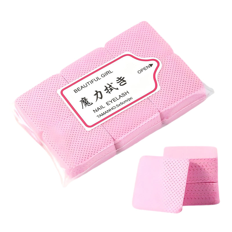 300pcs Pink Lint Free Nail Wipes