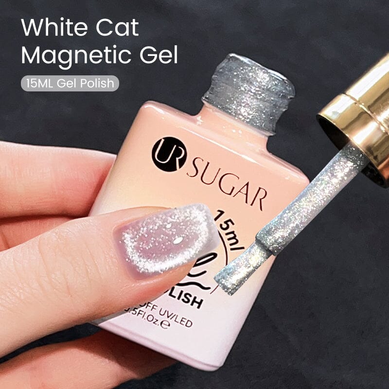 White Cat Magnetic Gel 15ml Gel Nail Polish UR SUGAR 