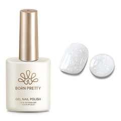 White Snow Glitter Jelly Gel 15ml Gel Nail Polish BORN PRETTY 