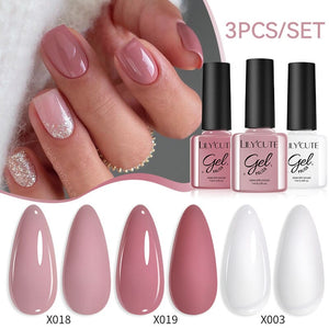 3pcs 7ml Color Gel Polish Set Gel Nail Polish LILYCUTE 29 